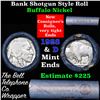 Image 1 : Buffalo Nickel Shotgun Roll in Old Bank Style 'Bell Telephone'  Wrapper 1928 & d Mint Ends