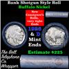 Image 1 : Buffalo Nickel Shotgun Roll in Old Bank Style 'Bell Telephone'  Wrapper 1926 & d Mint Ends