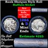 Image 1 : Buffalo Nickel Shotgun Roll in Old Bank Style 'Bell Telephone'  Wrapper 1924 & d Mint Ends