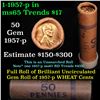 Image 1 : Uncirculated 1c orig shotgun roll, 1957-p