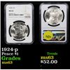 Image 1 : NGC 1924-p Peace Dollar $1 Graded ms63 By NGC