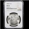 Image 2 : NGC 1898-o Morgan Dollar $1 Graded ms64 By NGC