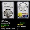 Image 1 : 1884-o Morgan Dollar $1 Graded ms64+ By NGC