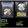 Image 1 : 1923-p Peace Dollar $1 Graded ms64 By PCGS