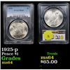Image 1 : PCGS 1925-p Peace Dollar $1 Graded ms64 By PCGS