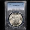 Image 2 : PCGS 1925-p Peace Dollar $1 Graded ms64 By PCGS