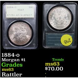 PCGS 1884-o Morgan Dollar $1 Graded ms63 By PCGS