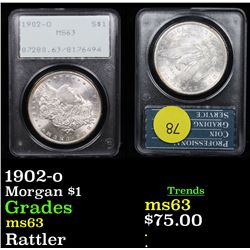 PCGS 1902-o Morgan Dollar $1 Graded ms63 By PCGS