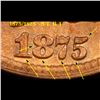 Image 8 : ***Auction Highlight*** 1875/1875 Worm Eye Snow 7 Indian Cent 1c Graded Gem+ Unc RB By USCG (fc)