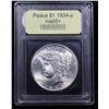Image 4 : ***Auction Highlight*** 1934-p Peace Dollar $1 Graded GEM+ Unc By USCG (fc)