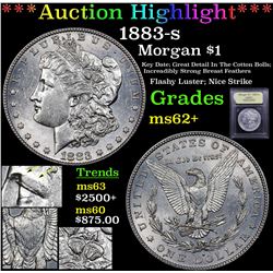 ***Auction Highlight*** 1883-s Morgan Dollar $1 Graded Select Unc By USCG (fc)