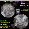 Image 1 : ***Auction Highlight*** 1885-cc Morgan Dollar $1 Graded Select Unc+ DMPL By USCG (fc)