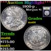 Image 1 : ***Auction Highlight*** 1900-p . Morgan Dollar $1 Graded GEM+ Unc By USCG (fc)