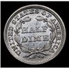 Image 3 : ***Auction Highlight*** 1844/1844-p FS-301 RPD Seated Liberty Half Dime 1/2 10c Graded Select+ Unc B