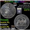 Image 1 : ***Auction Highlight*** 1877-s Seated Half Dollar 50c Graded Select Unc+ PL By USCG (fc)