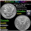 ***Auction Highlight*** 1879-cc /cc Top 100 Vam 3 Morgan Dollar $1 Graded BU+ By USCG (fc)