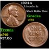 Image 1 : 1924-s Lincoln Cent 1c Grades vf++