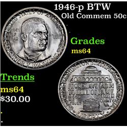 1946-p BTW Old Commem Half Dollar 50c Grades Choice Unc