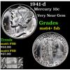 Image 1 : 1941-d Mercury Dime 10c Grades Choice Unc+ FSB
