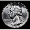Image 2 : 1952-p Washington Quarter 25c Grades GEM Unc