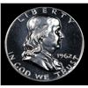 Image 2 : 1962 Franklin Half Dollar 50c Grades GEM+ Proof