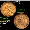 Image 1 : 1929-d Lincoln Cent 1c Grades Select Unc BN