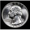 Image 2 : 1943-d Washington Quarter 25c Grades Choice+ Unc