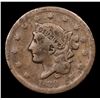 Image 2 : 1839 Silly Head Coronet Head Large Cent 1c Grades g+