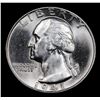 Image 2 : 1941-p Washington Quarter 25c Grades GEM Unc