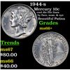 Image 1 : 1944-s Mercury Dime 10c Grades GEM++ Unc