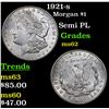 Image 1 : 1921-s Morgan Dollar $1 Grades Select Unc