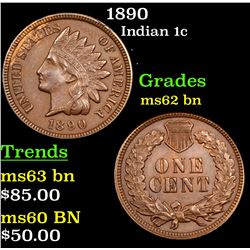 1890 Indian Cent 1c Grades Select Unc BN
