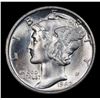 Image 2 : 1940-s Mercury Dime 10c Grades GEM++ Unc