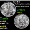 Image 1 : 1944-p Walking Liberty Half Dollar 50c Grades Choice+ Unc