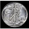 Image 2 : 1945-p Walking Liberty Half Dollar 50c Grades Choice+ Unc