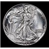 Image 2 : 1942-p Walking Liberty Half Dollar 50c Grades Choice+ Unc