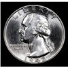 Image 2 : 1942-P Washington Quarter 25c Grades GEM+ Unc
