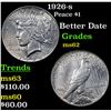 Image 1 : 1926-s Peace Dollar $1 Grades Select Unc