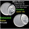 Image 1 : Mint Error Jefferson Nickel 5c Grades Choice Unc+ 5fs