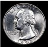 Image 2 : 1943-p Washington Quarter 25c Grades GEM+ Unc