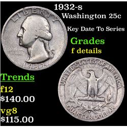 1932-s Washington Quarter 25c Grades f details