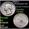 Image 1 : 1932-s Washington Quarter 25c Grades f details