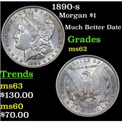 1890-s Morgan Dollar $1 Grades Select Unc
