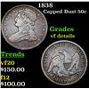 Image 1 : 1838 Capped Bust Half Dollar 50c Grades vf details