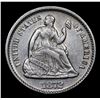 Image 2 : 1872-p Seated Liberty Half Dime 1/2 10c Grades Select AU