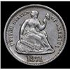 Image 2 : 1871-p Seated Liberty Half Dime 1/2 10c Grades Select AU