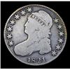 Image 2 : 1821 Capped Bust Half Dollar 50c Grades f, fine
