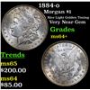Image 1 : 1884-o Morgan Dollar $1 Grades Choice+ Unc