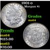 Image 1 : 1901-o Morgan Dollar $1 Grades Choice Unc