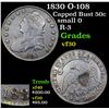 Image 1 : 1830 O-108 Capped Bust Half Dollar 50c Grades vf++